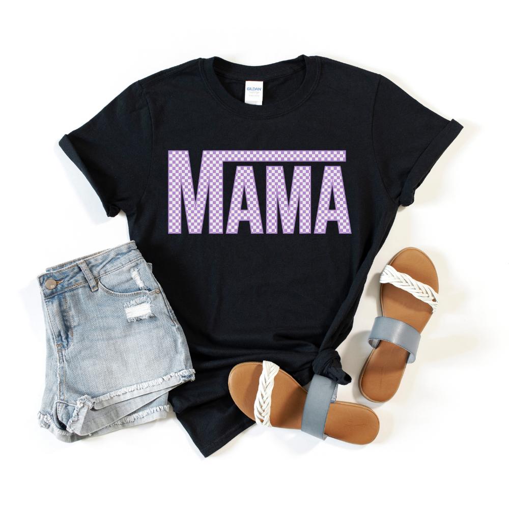 Checkered MAMA Tee Chelsey