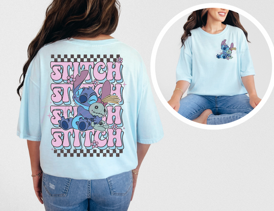 Blue Alien Snuggles Tee