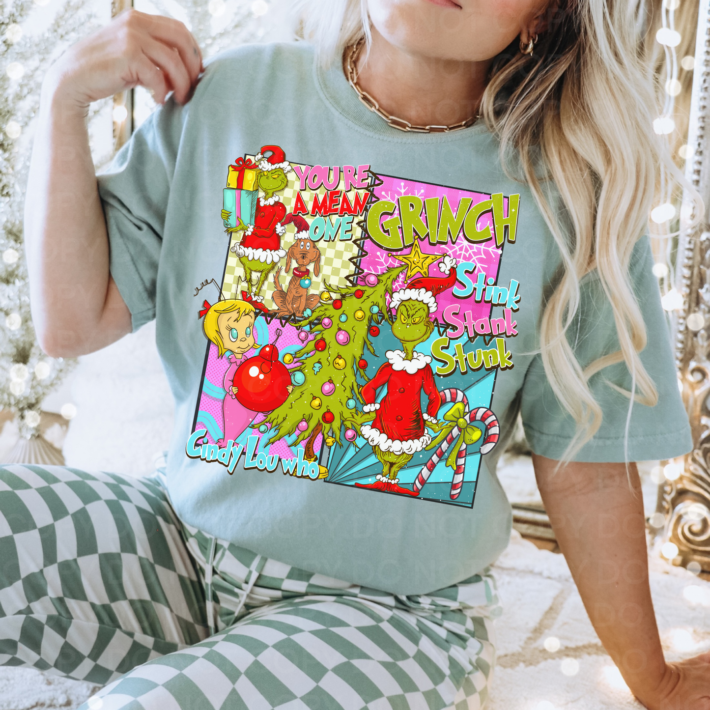 Christmas Green Guy Iconic Womens Tee