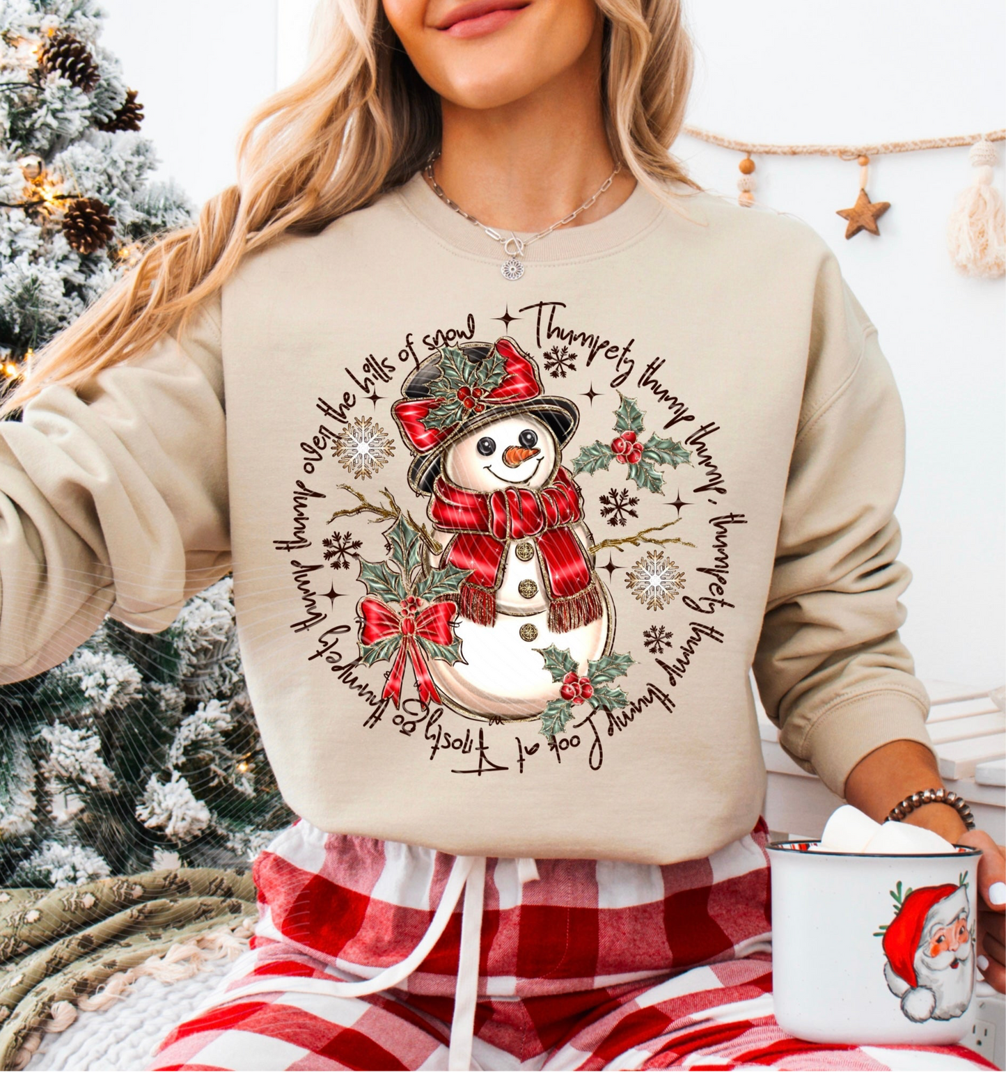 Christmas Snowman Womens & Mens Sweater