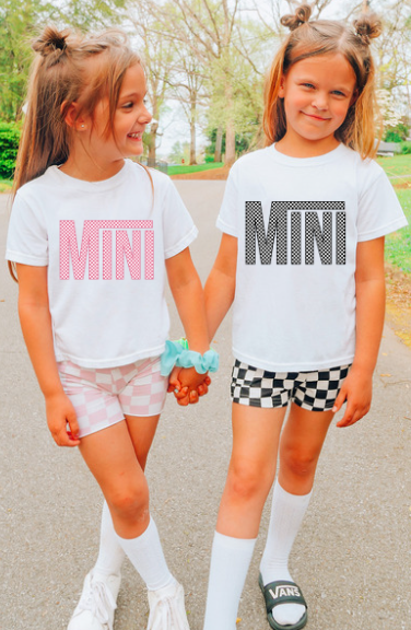 MINI Retro Checkered Toddler/Youth Tee Angela