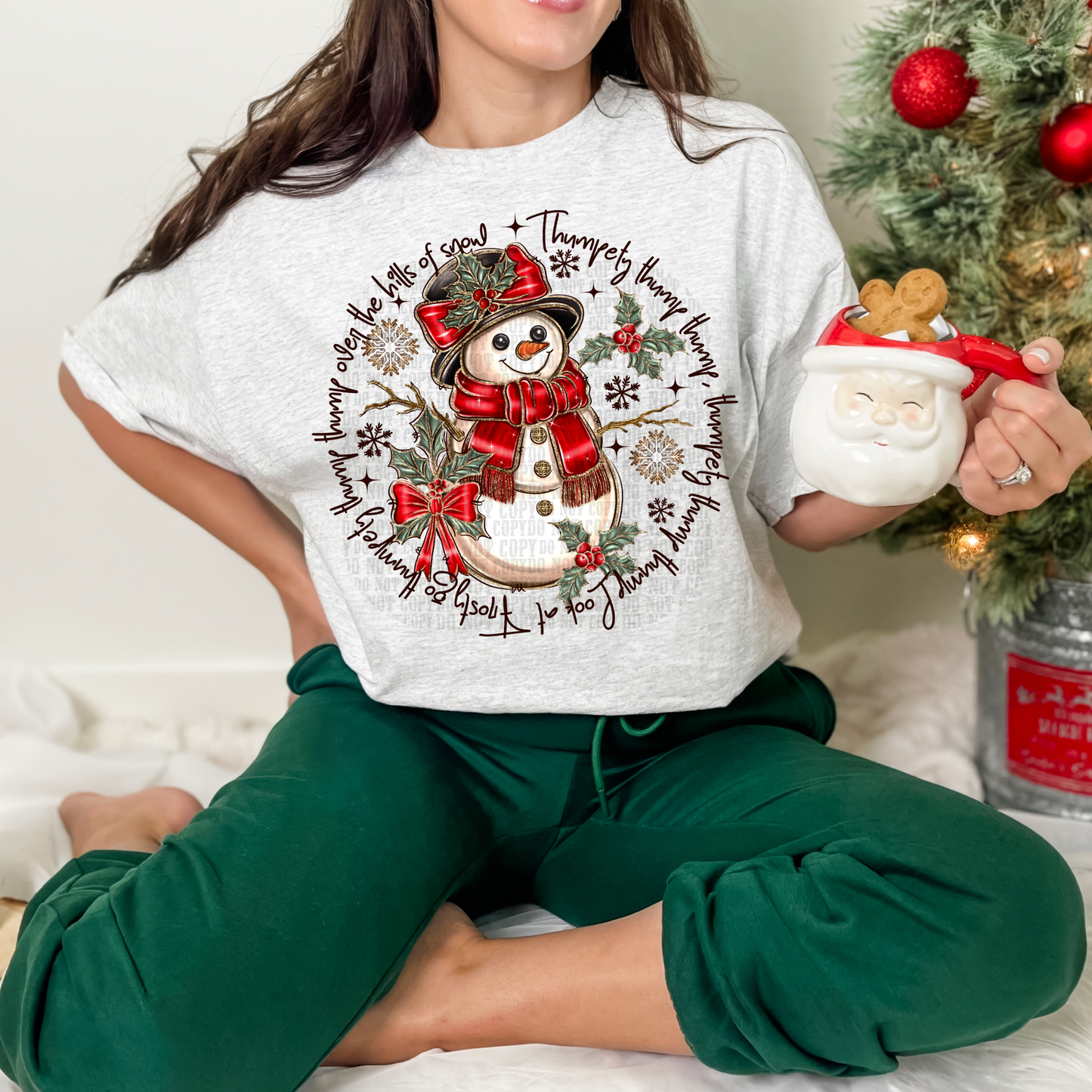 Christmas Snowman Thumpety Thump Tee